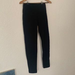 Lulu lemon fleece lined black leggings